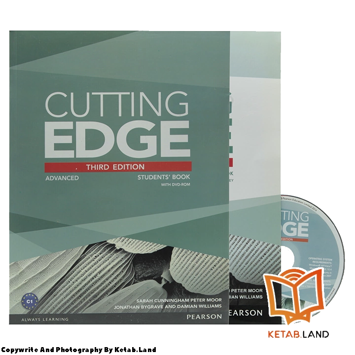 قیمت و خرید کتاب Cutting Edge Advanced 3rd از کتاب لند - تصویر اصلی - تصویر اول - تصویر جلد روی کتاب به همراه کتاب کار و DVD
