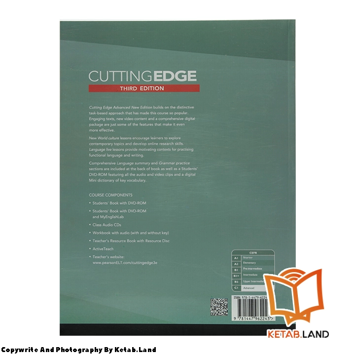 قیمت و خرید کتاب Cutting Edge Advanced 3rd از کتاب لند - تصویر سوم - تصویر جلد پشت کتاب