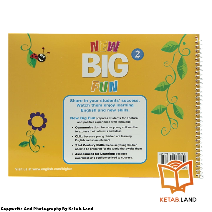 قیمت و خرید کتاب New Big Fun 2 از کتاب لند - تصویر سوم - تصویر جلد پشت کتاب
