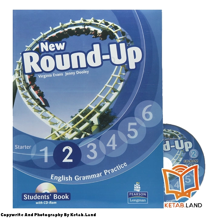 قیمت و خرید کتاب New Round-Up 2 از کتاب لند - تصویر اصلی - تصویر جلد روی کتاب به همراه DVD