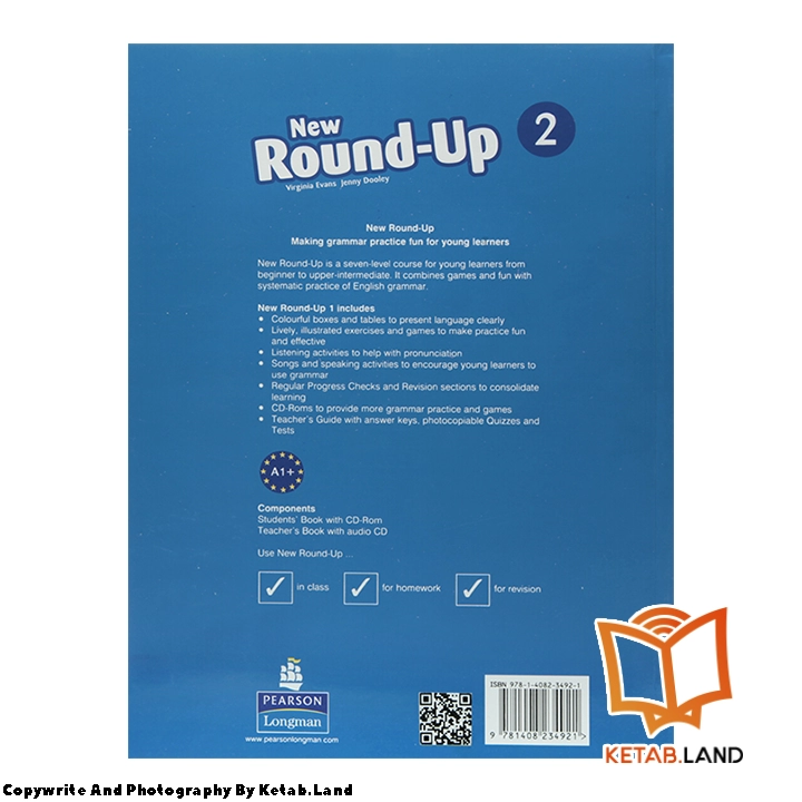 قیمت و خرید کتاب New Round-Up 2 از کتاب لند - تصویر سوم - تصویر جلد پشت کتاب