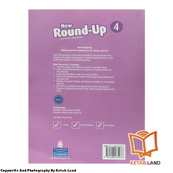 قیمت و خرید کتاب New Round-Up 4 از کتاب لند - تصویر سوم - تصویر جلد پشت کتاب