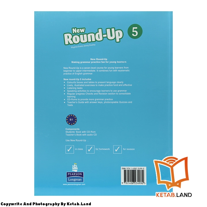 قیمت و خرید کتاب New Round-Up 5 از کتاب لند - تصویر سوم - تصویر جلد پشت کتاب