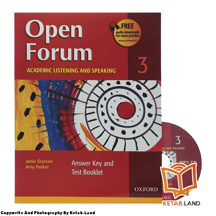 قیمت و خرید کتاب Open Forum 3 از کتاب لند - تصویر اصلی - تصویر جلد روی کتاب به همراه DVD
