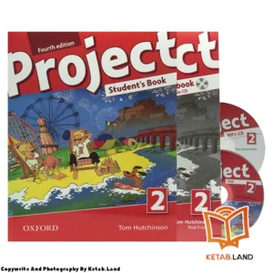 قیمت و خرید کتاب Project 2 4th از کتاب لند - تصویر اصلی - تصویر اول - تصویر جلد روی کتاب به همراه کتاب کار و DVD