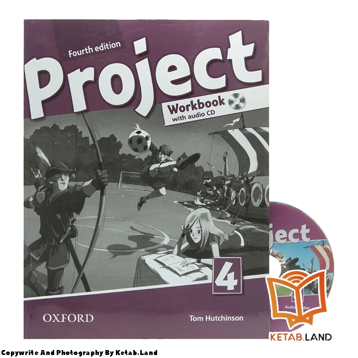 قیمت و خرید کتاب Project 4 4th از کتاب لند - تصویر چهارم - تصویر متعلقات همراه کتاب - کتاب کار و DVD