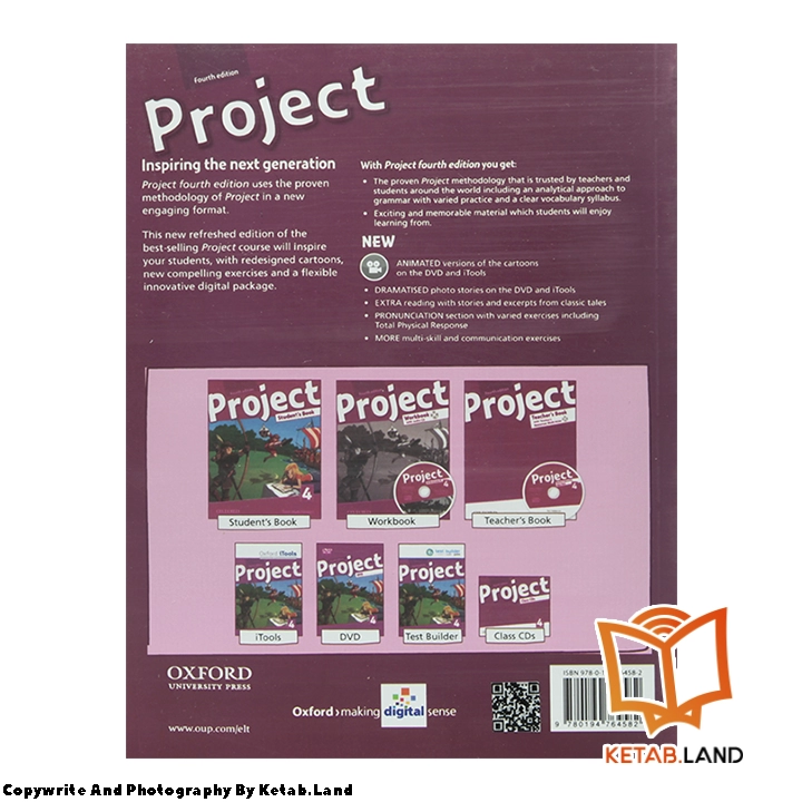 قیمت و خرید کتاب Project 4 4th از کتاب لند - تصویر سوم - تصویر جلد پشت کتاب