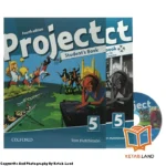 قیمت و خرید کتاب Project 5 4th از کتاب لند - تصویر اصلی - تصویر اول - تصویر جلد روی کتاب به همراه کتاب کار و DVD
