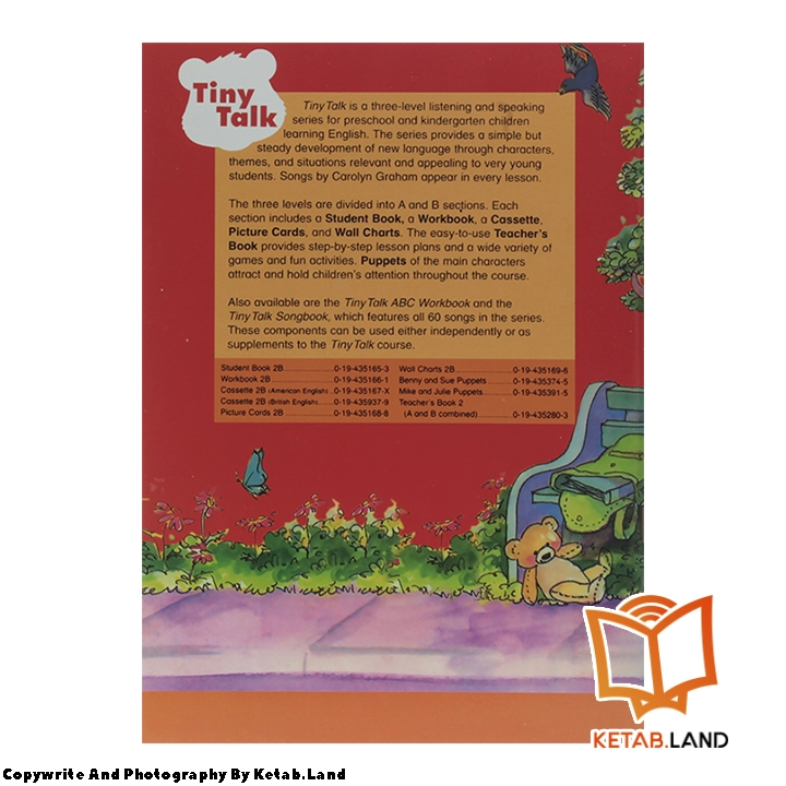 قیمت و خرید کتاب Tiny Talk 2B از کتاب لند - تصویر سوم - تصویر جلد پشت کتاب