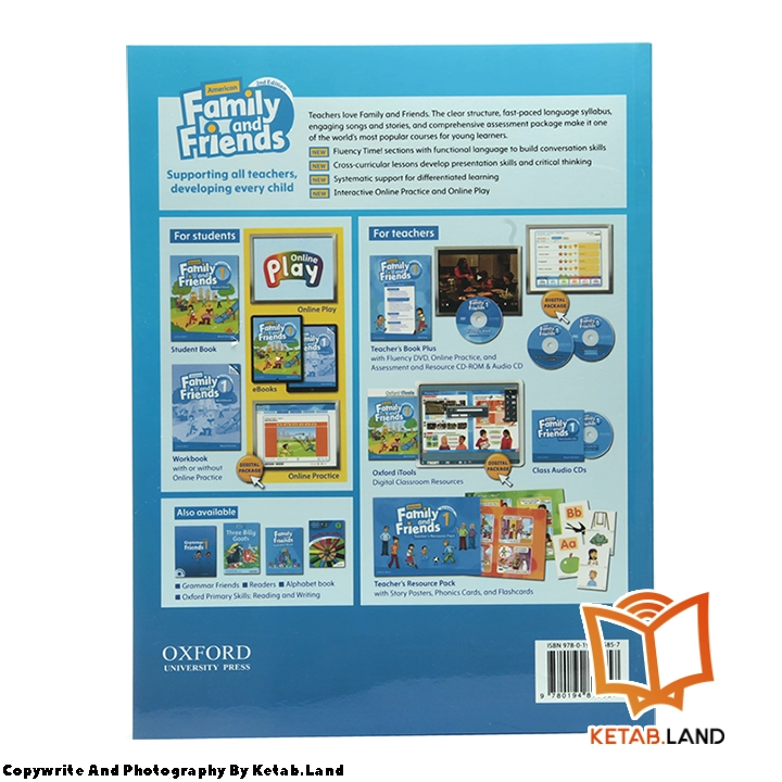 قیمت و خرید کتاب American Family and Friends 1 2nd از کتاب لند - تصویر سوم - تصویر جلد پشت کتاب