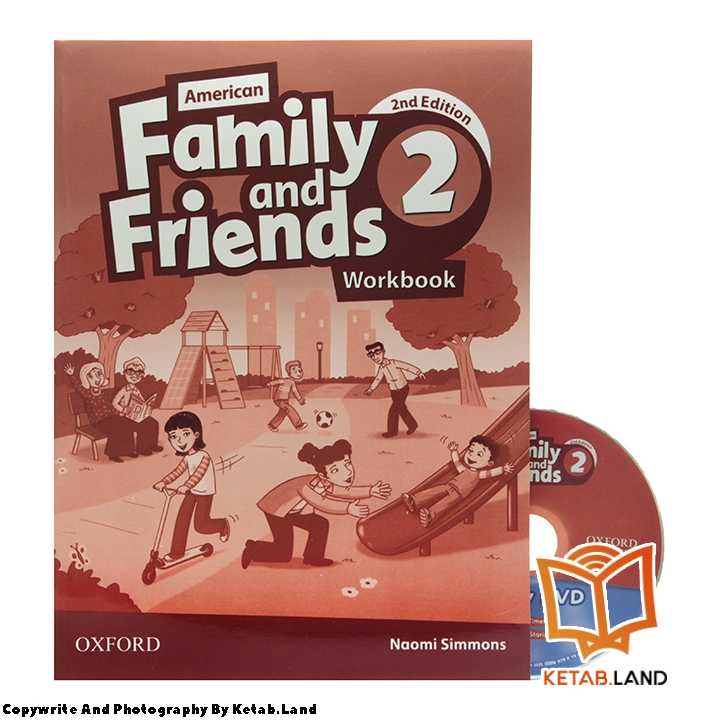 قیمت و خرید کتاب American Family and Friends 2 2nd از کتاب لند - تصویر چهارم - تصویر متعلقات همراه کتاب - کتاب کار و DVD