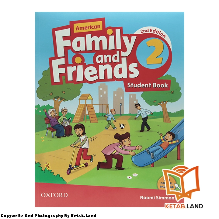 قیمت و خرید کتاب American Family and Friends 2 2nd از کتاب لند - تصویر دوم - تصویر جلد روی کتاب