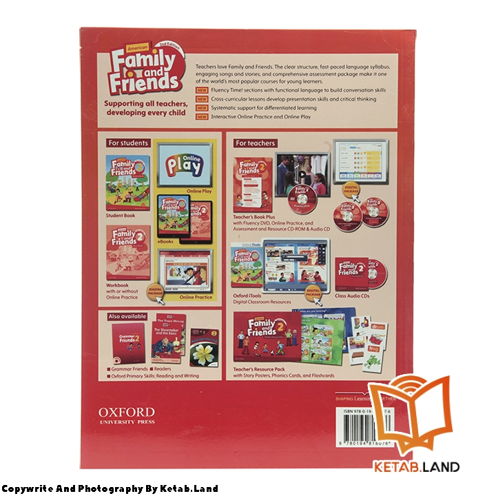 قیمت و خرید کتاب American Family and Friends 2 2nd از کتاب لند - تصویر سوم - تصویر جلد پشت کتاب