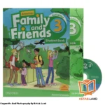 قیمت و خرید کتاب American Family and Friends 3 2nd از کتاب لند - تصویر اصلی - تصویر اول - تصویر جلد روی کتاب به همراه کتاب کار، DVD
