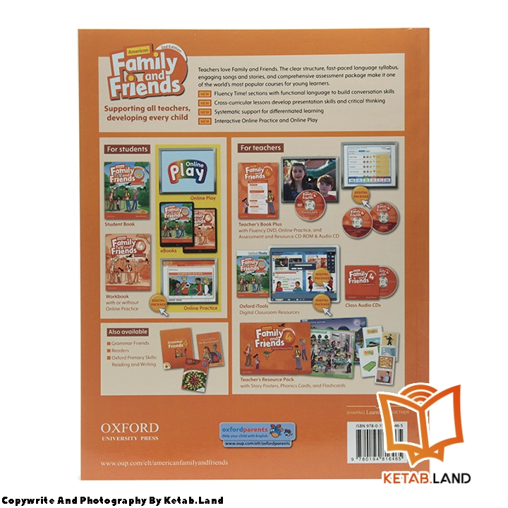 قیمت و خرید کتاب American Family and Friends 4 2nd از کتاب لند - تصویر سوم - تصویر جلد پشت کتاب