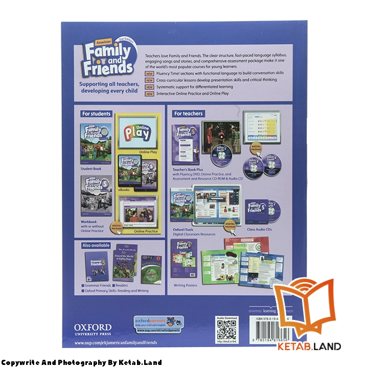 قیمت و خرید کتاب American Family and Friends 5 2nd از کتاب لند - تصویر سوم - تصویر جلد پشت کتاب