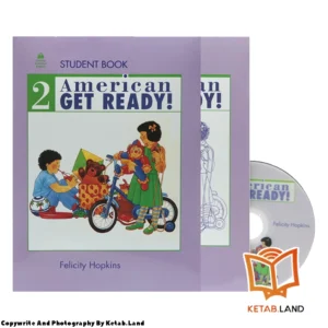 قیمت و خرید کتاب American Get Ready 2 از کتاب لند - تصویر اصلی - تصویر اول - تصویر جلد روی کتاب به همراه کتاب کار و DVD