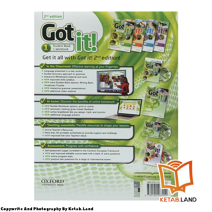 قیمت و خرید کتاب Got it 1 2nd از کتاب لند - تصویر سوم - تصویر جلد پشت کتاب