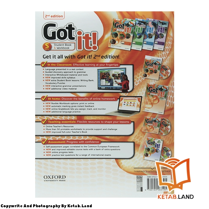 قیمت و خرید کتاب Got it Starter 2nd از کتاب لند - تصویر سوم - تصویر جلد پشت کتاب