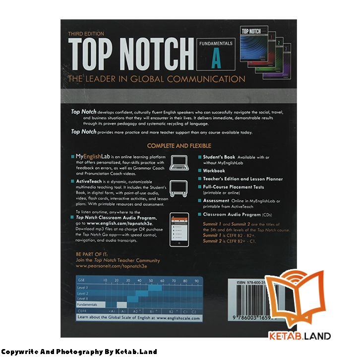 قیمت و خرید کتاب Top Notch Fundamentals A 3rd از کتاب لند - تصویر سوم - تصویر جلد پشت کتاب