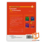 پشت جلد کتاب Concepts & Comments 4