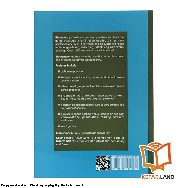 قیمت و خرید کتاب Elementary Vocabulary BJ Thomas از کتاب لند - تصویر دوم - تصویر جلد پشت کتاب