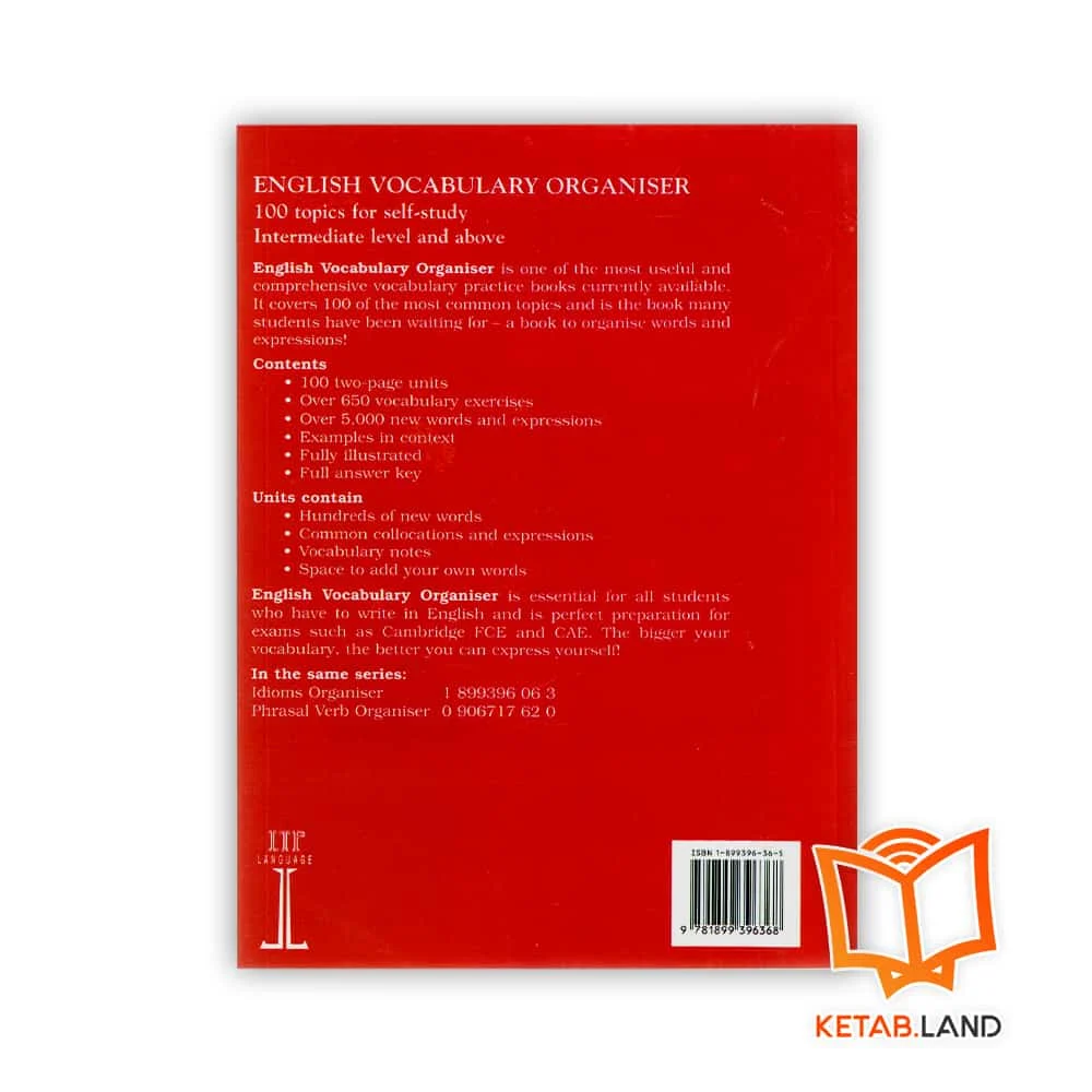 قیمت کتاب English Vocabulary Organiser