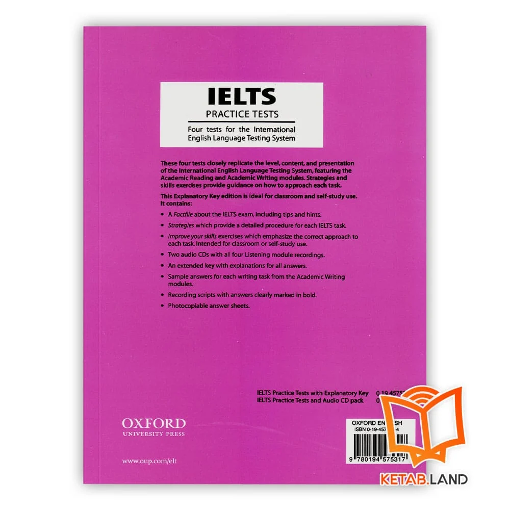 قیمت کتاب ielts practice tests