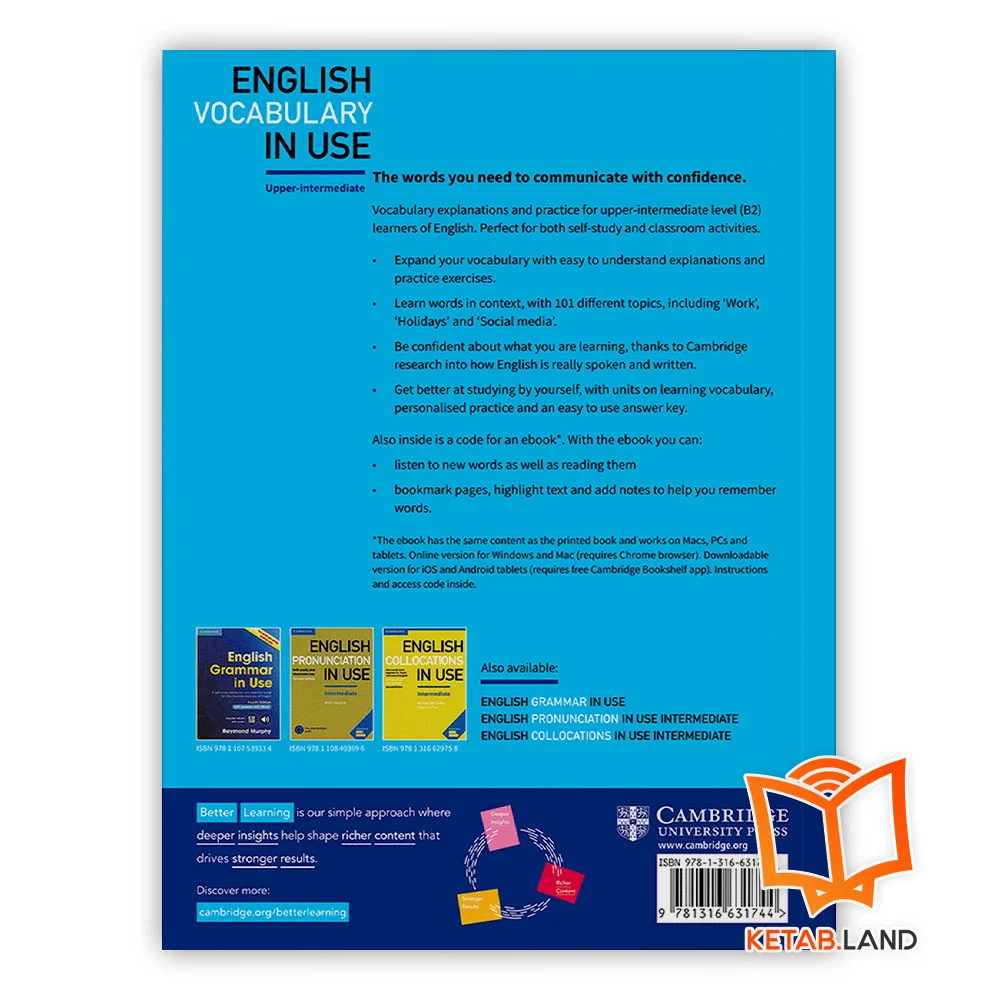 کتاب Upper Intermediate English Vocabulary in Use 4th - Image 2