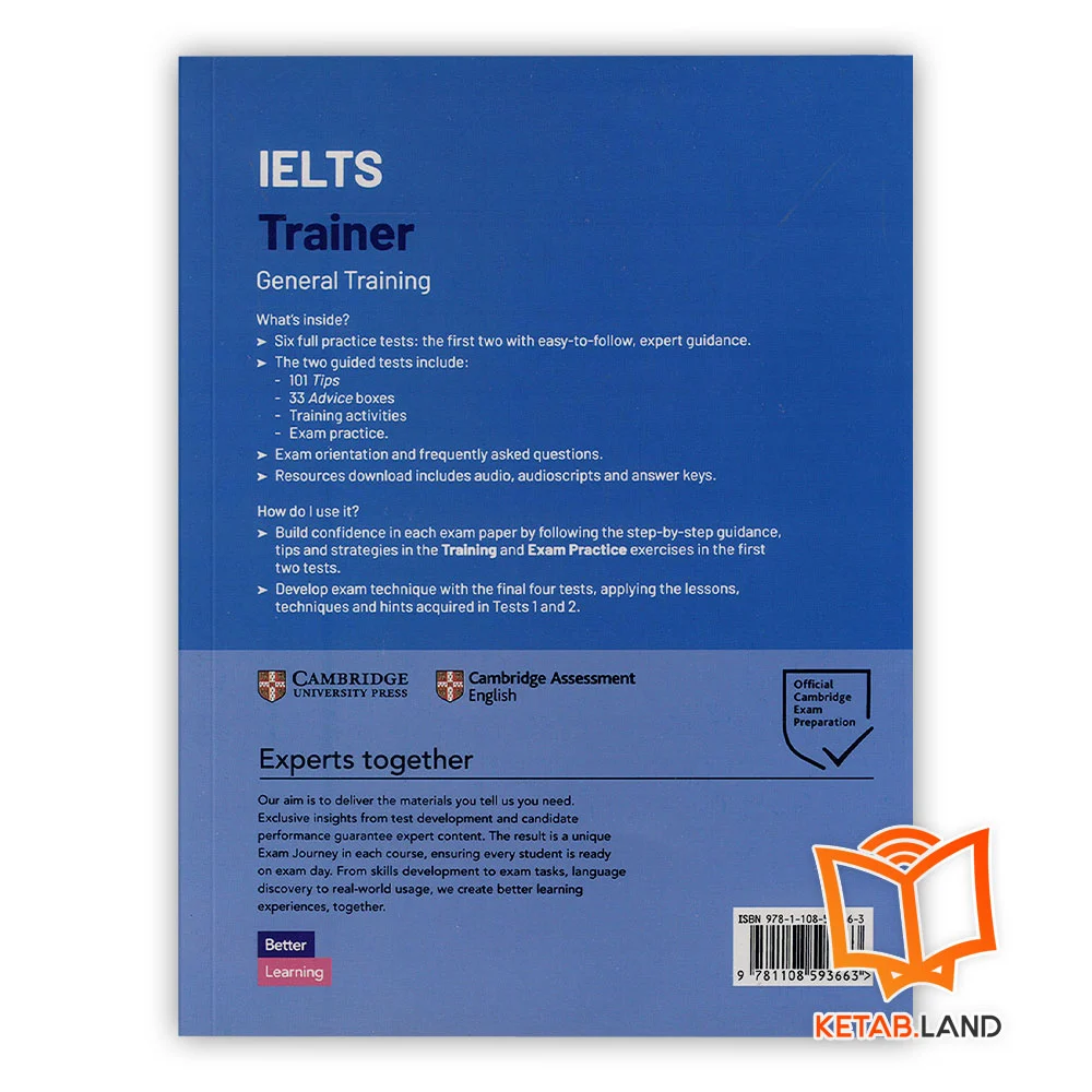 قیمت کتاب Cambridge IELTS Trainer 2 General