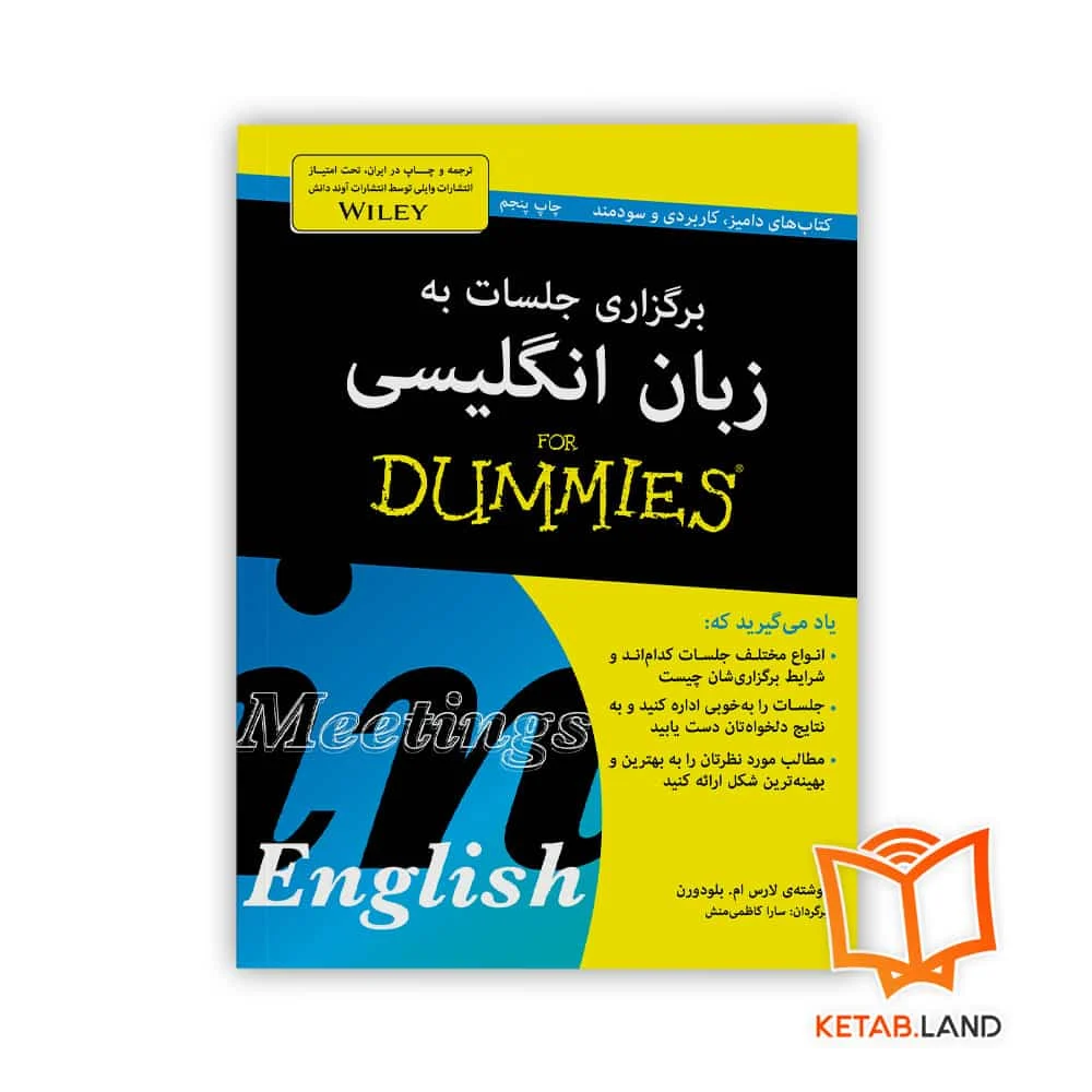 خرید کتاب برگزاری جلسات به زبان انگلیسی For Dummies