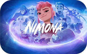 یادگیری زبان انگلیسی با فیلم و سریال 2025 13 بنر معرفی انیمیشن نیمونا