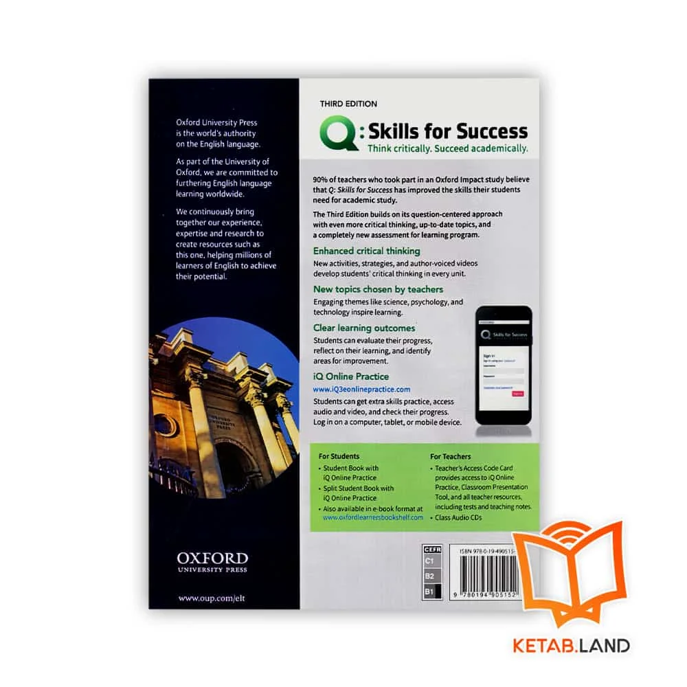 قیمت کتاب Q Skills for Success Listening and Speaking 3 3rd