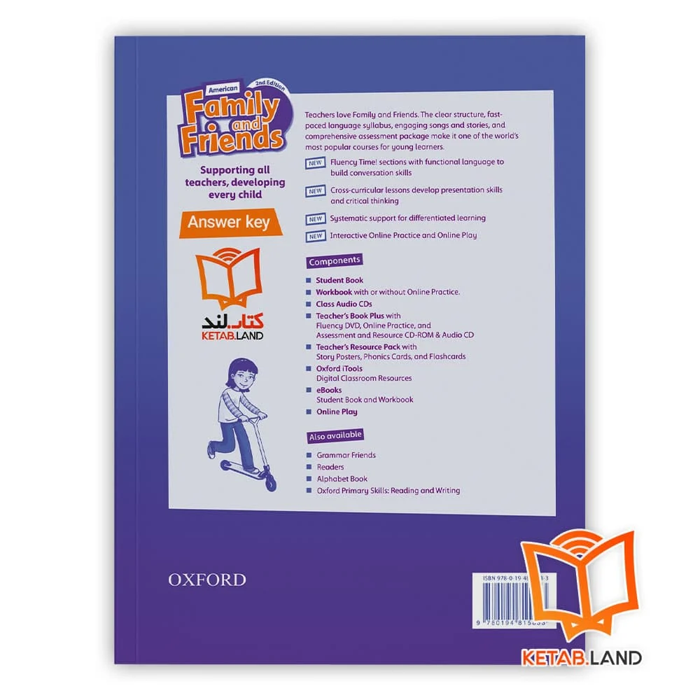 قیمت پاسخنامه کتاب Family and Friends 1 2nd