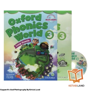 قیمت و خرید کتاب Oxford Phonics World 3 از کتاب لند - تصویر اصلی - تصویر اول - تصویر جلد روی کتاب به همراه کتاب کار و DVD