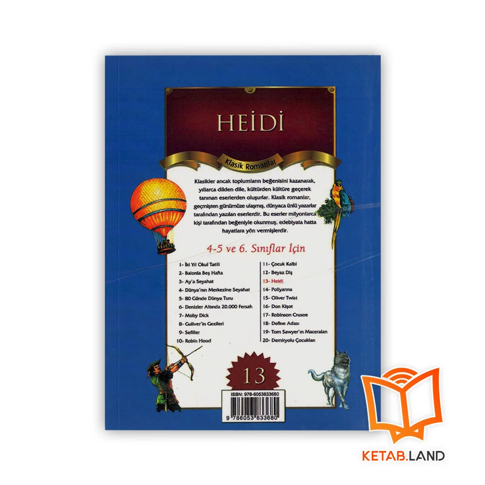 قیمت کتاب داستان ترکی هایدی Heidi