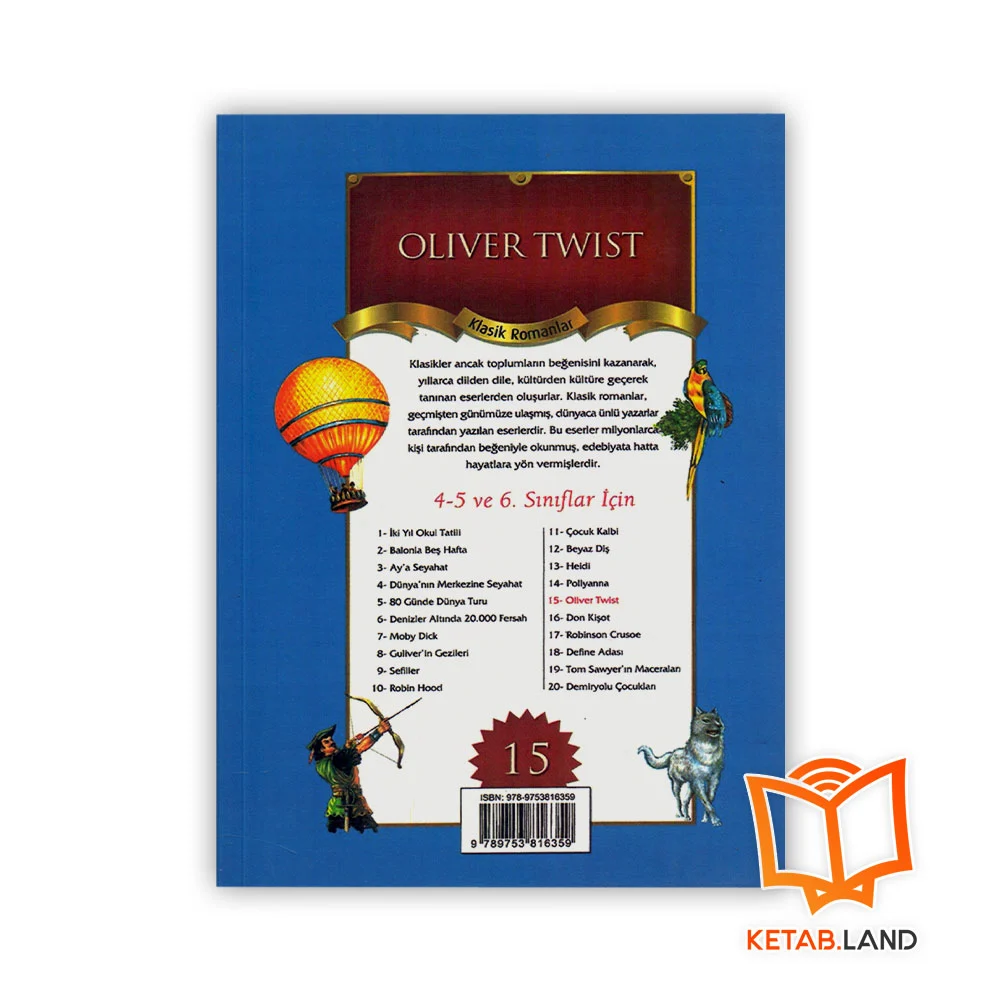 قیمت کتاب داستان ترکی الیور تویست