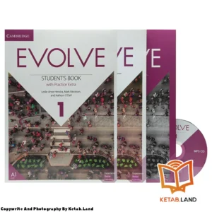 قیمت و خرید کتاب Evolve 1 Book از کتاب لند - تصویر اصلی - تصویر اول - تصویر جلد روی کتاب به همراه کتاب کار، کتاب ویدئو و DVD