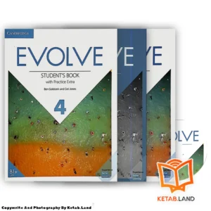 قیمت و خرید کتاب Evolve 4 Book از کتاب لند - تصویر اصلی - تصویر اول - تصویر جلد روی کتاب به همراه کتاب کار، کتاب ویدئو و DVD