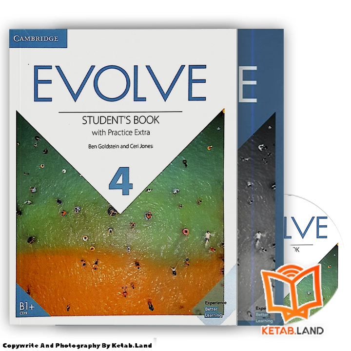 قیمت و خرید کتاب Evolve 4 Book از کتاب لند - تصویر دوم - تصویر جلد روی کتاب به همراه کتاب کار و DVD