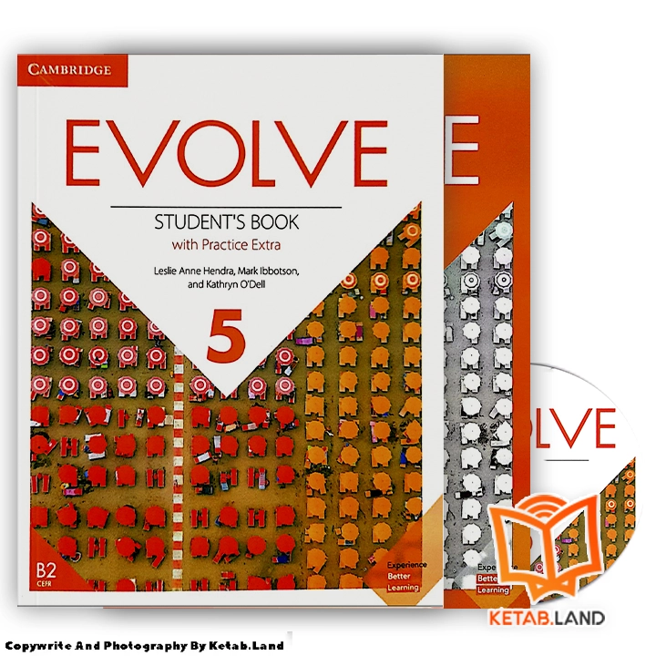 قیمت و خرید کتاب Evolve 5 Book از کتاب لند - تصویر دوم - تصویر جلد روی کتاب به همراه کتاب کار و DVD