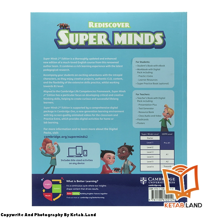 قیمت و خرید کتاب Super Minds 1 2nd از کتاب لند - تصویر سوم - تصویر جلد پشت کتاب