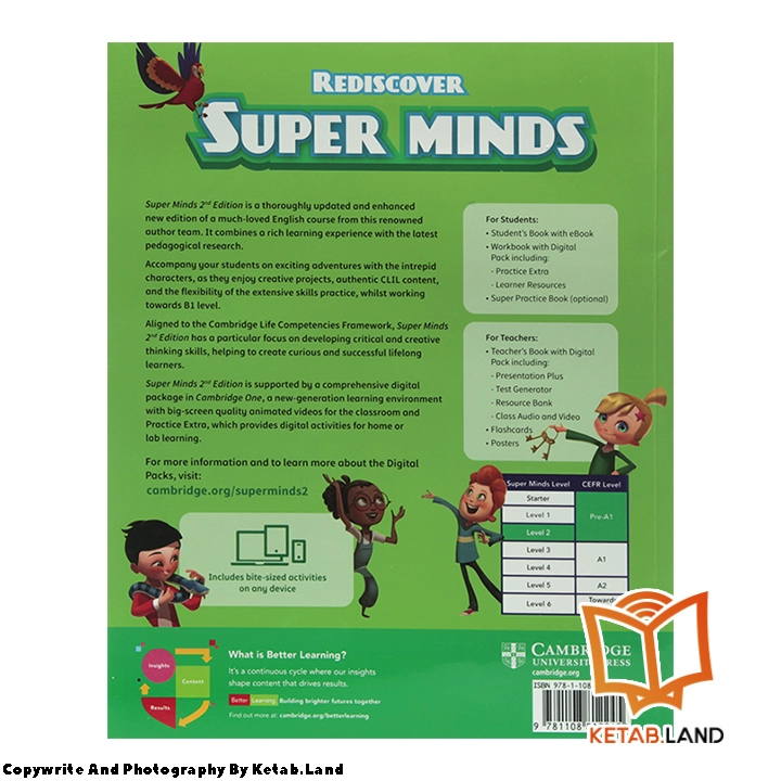 قیمت و خرید کتاب Super Minds 2 2nd از کتاب لند - تصویر سوم - تصویر جلد پشت کتاب