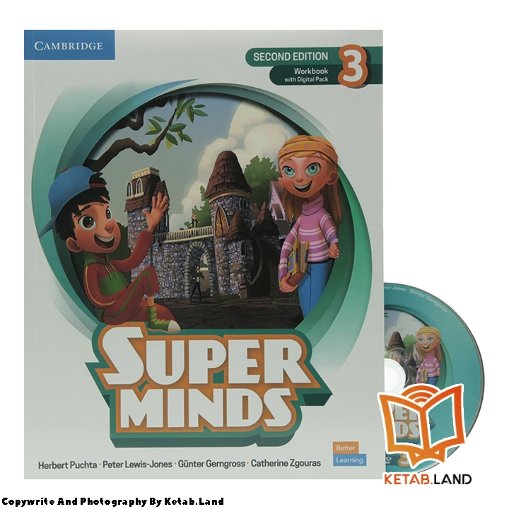قیمت و خرید کتاب Super Minds 3 2nd از کتاب لند - تصویر چهارم - تصویر متعلقات همراه کتاب - کتاب کار و DVD