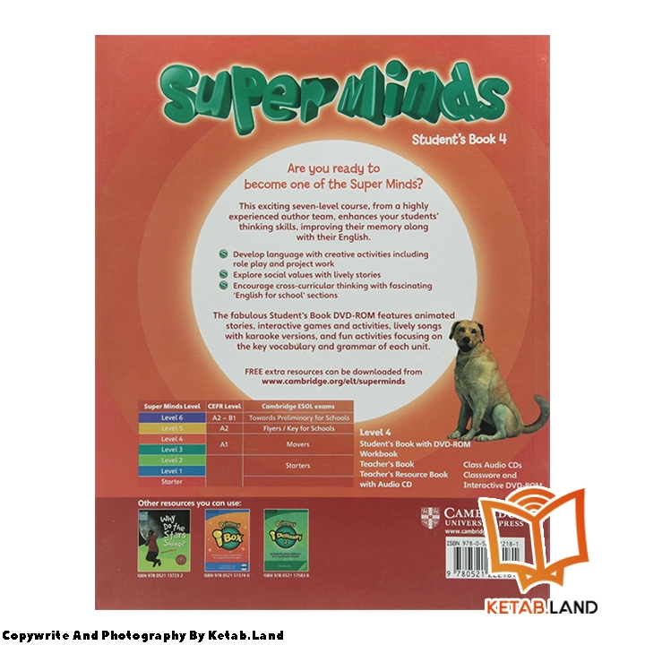 قیمت و خرید کتاب Super Minds 4 از کتاب لند - تصویر سوم - تصویر جلد پشت کتاب
