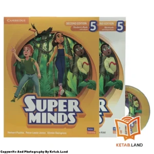 قیمت و خرید کتاب Super Minds 5 2nd از کتاب لند - تصویر اصلی - تصویر اول - تصویر جلد روی کتاب به همراه کتاب کار و DVD