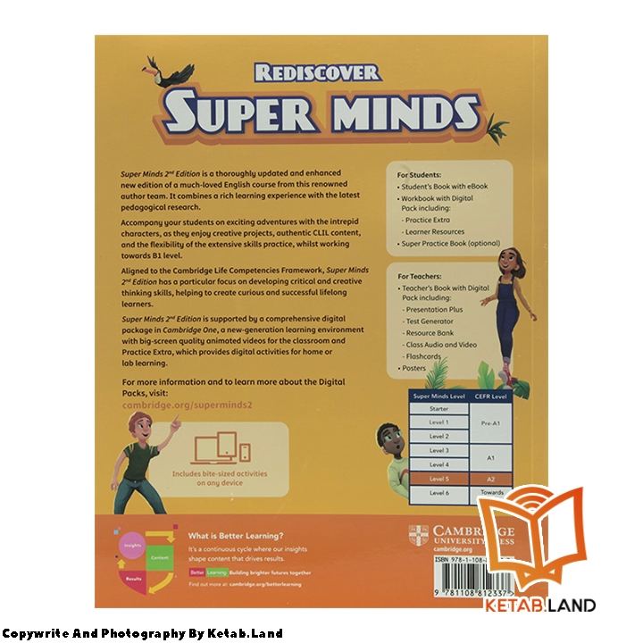 قیمت و خرید کتاب Super Minds 5 2nd از کتاب لند - تصویر سوم - تصویر جلد پشت کتاب