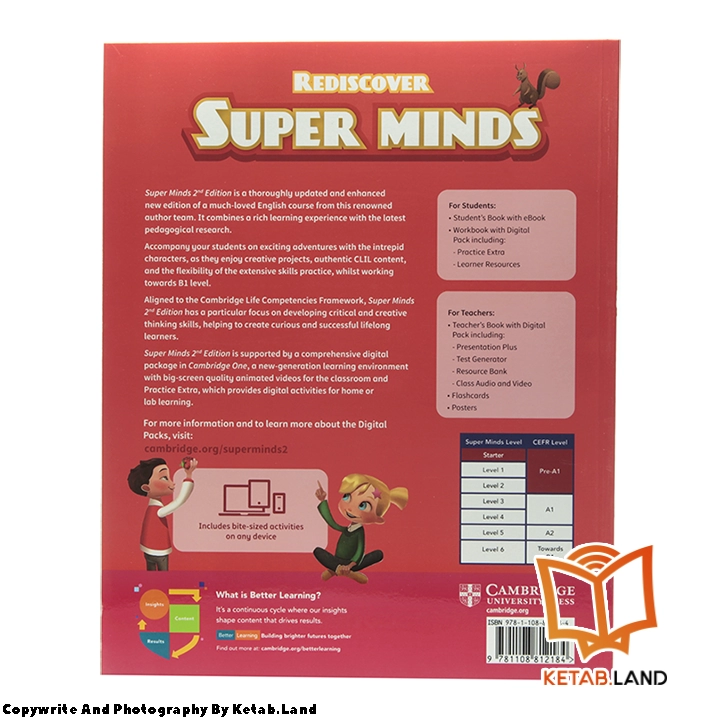 قیمت و خرید کتاب Super Minds Starter 2nd از کتاب لند - تصویر سوم - تصویر جلد پشت کتاب