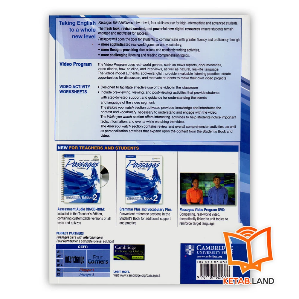 قیمت کتاب Passages Video Activity Worksheets 3rd