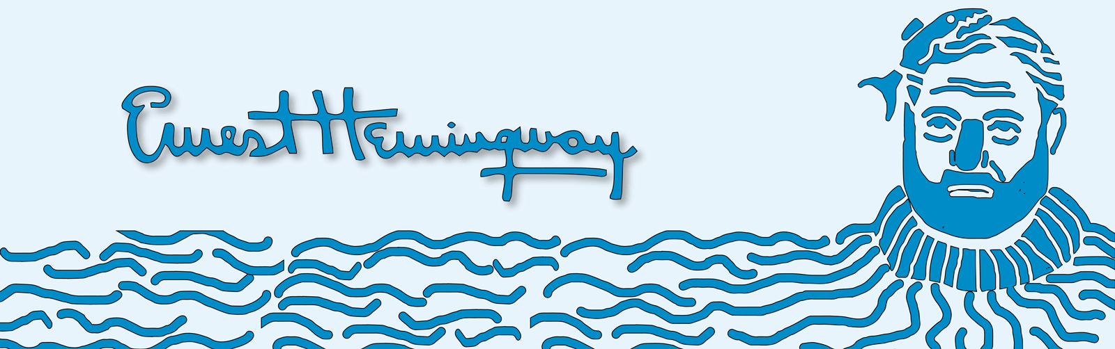 بنر معرفی ارسنت همینگوی نویسنده امریکایی